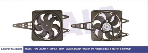 Fan Motoru Davlumbazlı Fıat Tempra/Tıpo - Lancıa Dedra/Dedra Sw/Delta Iı    59849 - 205249 - 7526000 - Inw038003 - Rfm1650 (1 Ad )