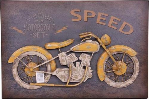 Motorsiklet Tablo Pano Vintage Dekoratif Ev Ofis Hediyelik