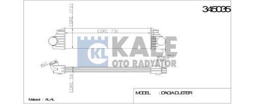 Turbo Radyatörü (Intercooler) Renault Master Iıı Opel Movano B Al/Pl/Brz (1 Ad )