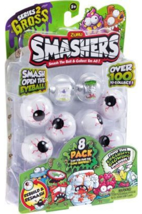 Smashers - 8 Pack Series 2 Çocuklar Çarpıcı Eğlenceli Koleksiyon Körler