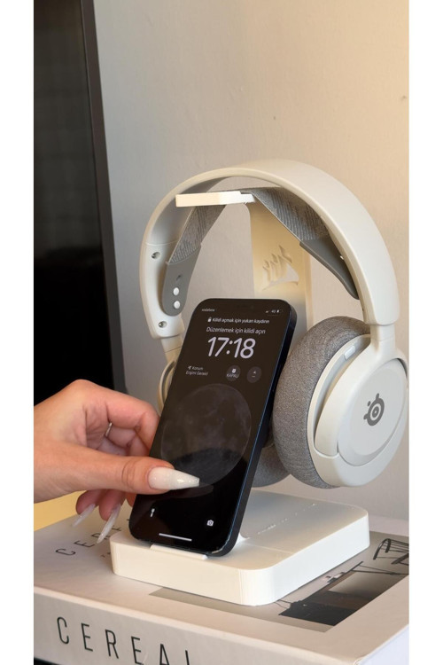 Çok İşlevli Kulaklık ve Telefon Standı – Şık ve Düzenli Masa Alanı