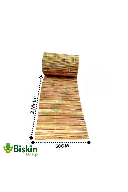 Natural 50CM X 200CM Bambu Kamış Hasır Çit Dekoratif Bahçe Balkon ve Duvar Çiti Reed Fence