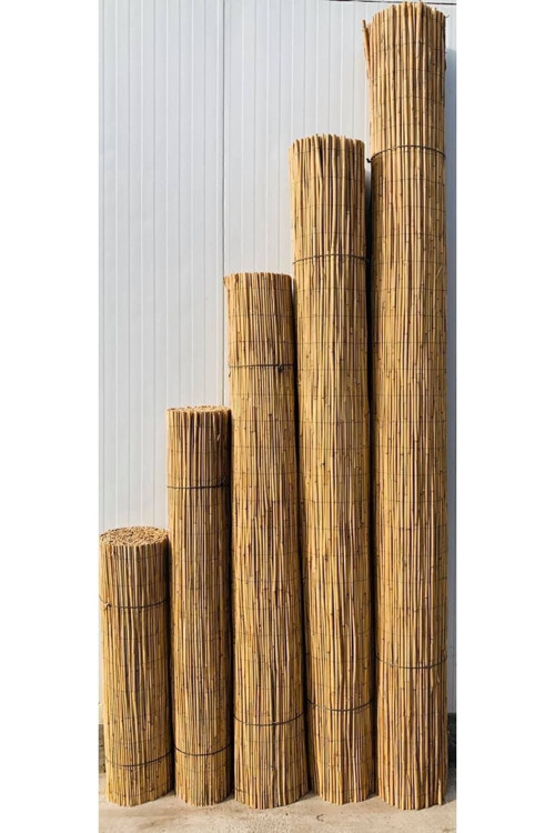 3m x 5m Ayonkaraisardan TELLİ Doğal Bambu Kamış Çit,bahçe Çiti,balon Çiti,hasır Çit, Gölgelik