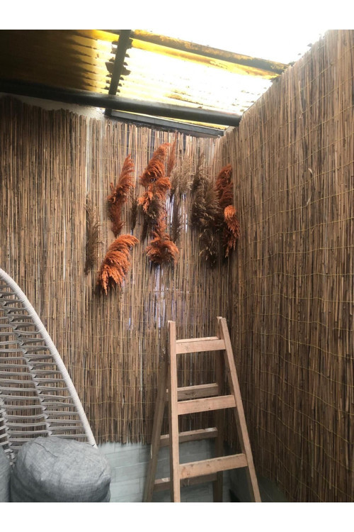 1m X 2m Misina Ipli Doğal Bambu Kamış Çit,bahçe Çiti,balon Çiti,hasır Çit, Gölgelik