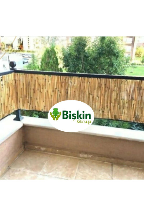 Natural 50CM X 150CM Bambu Kamış Hasır Çit Dekoratif Bahçe Balkon ve Duvar Çiti Reed Fence