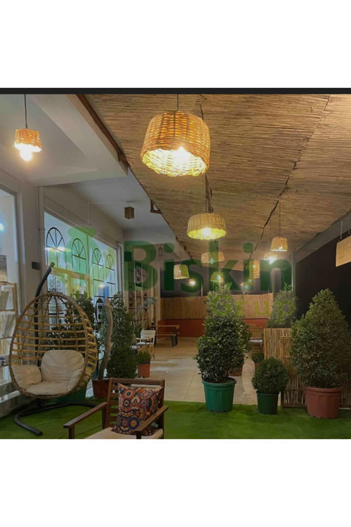 Natural 60CM X 300CM Bambu Kamış Hasır Çit Dekoratif Bahçe Balkon ve Duvar Çiti Reed Fence