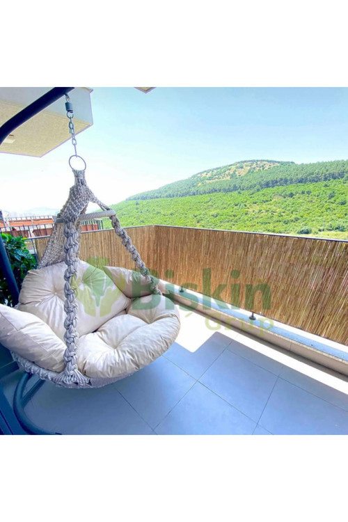 80CM Yükseklik X 600CM Genişlik Bambu Kamış Hasır Çit Dekoratif Bahçe Balkon ve Duvar Çiti ReedFence