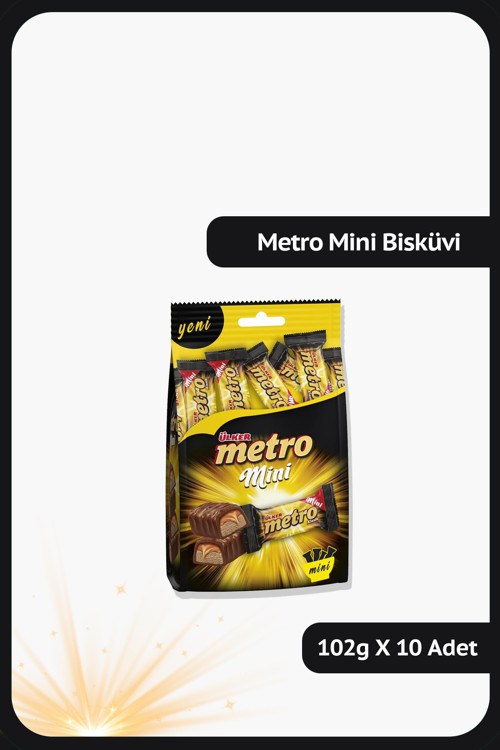 METRO Mini Çoklu Paket - 102 gram - 10 Adet
