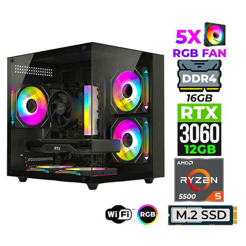 Mage x10 Ryzen 5 5500 16GB Ram 512GB M.2 NVMe SSD 12GB RTX3060 Oyuncu Tavsiye Sistem