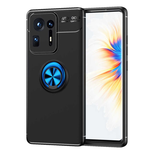 Mi Mix 4 Kılıf Mkst Ravel Silikon Kapak - Siyah-Mavi