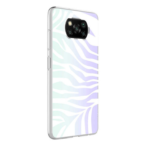 Poco X3 Kılıf Mkst M-Blue Desenli Kapak - Zebra No1