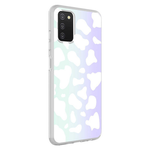 Galaxy A03S Kılıf Mkst M-Blue Desenli Kapak - Cow No2