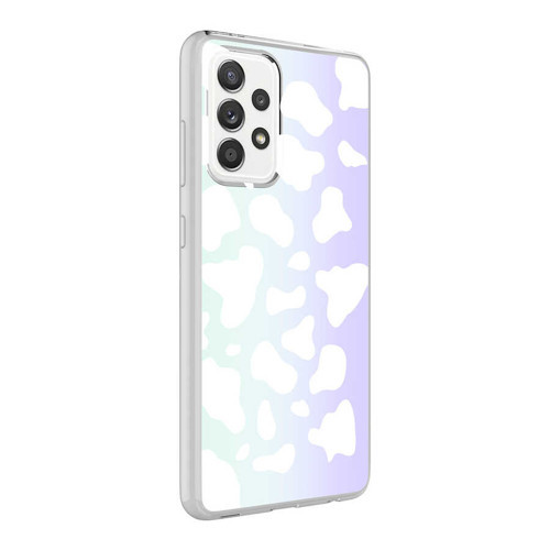 Galaxy A72 Kılıf Mkst M-Blue Desenli Kapak - Cow No2