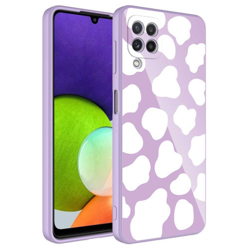 Galaxy M32 Kılıf Kamera Korumalı Desenli Sert Silikon Mkst Epoksi Kapak - No6
