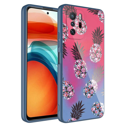 Redmi Note 10 Pro Kılıf Kamera Korumalı Desenli Sert Silikon Mkst Epoksi Kapak - No3