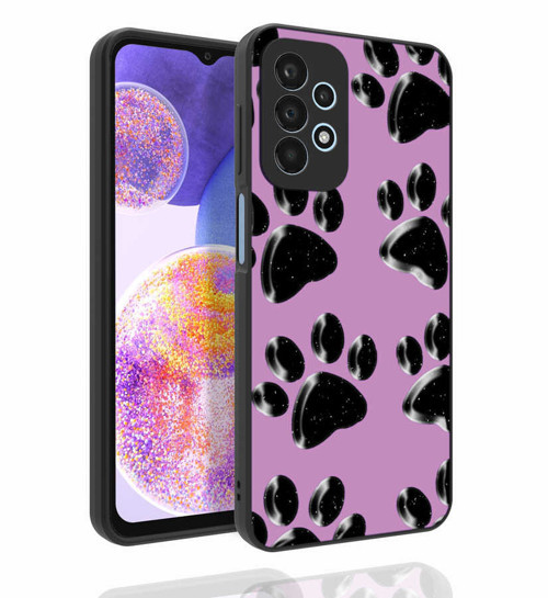 Galaxy A23 Kılıf Desenli Kamera Korumalı Parlak Mkst Nora Kapak - No3
