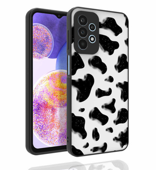 Galaxy A23 Kılıf Desenli Kamera Korumalı Parlak Mkst Nora Kapak - No2