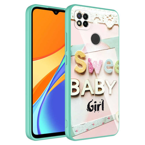 Redmi 9C Kılıf Kamera Korumalı Desenli Sert Silikon Mkst Epoksi Kapak - No5