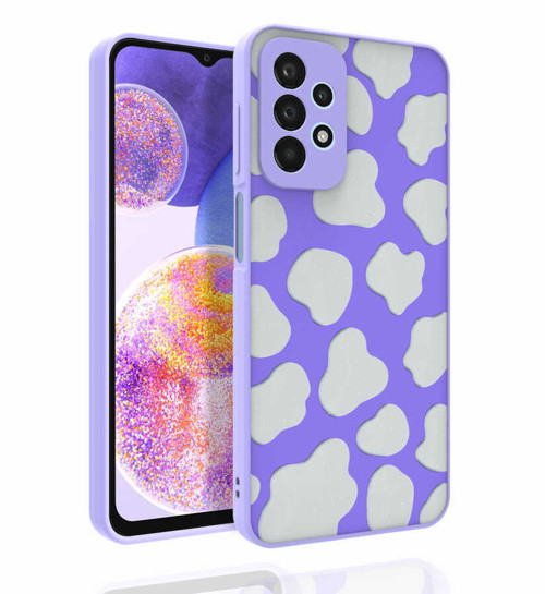 Galaxy A23 Kılıf Desenli Kamera Korumalı Parlak Mkst Nora Kapak - No6