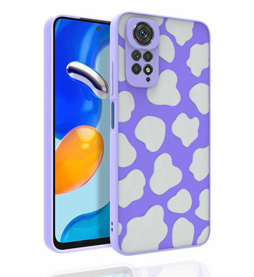 Redmi Note 11 Global Kılıf Desenli Kamera Korumalı Parlak Mkst Nora Kapak - No6