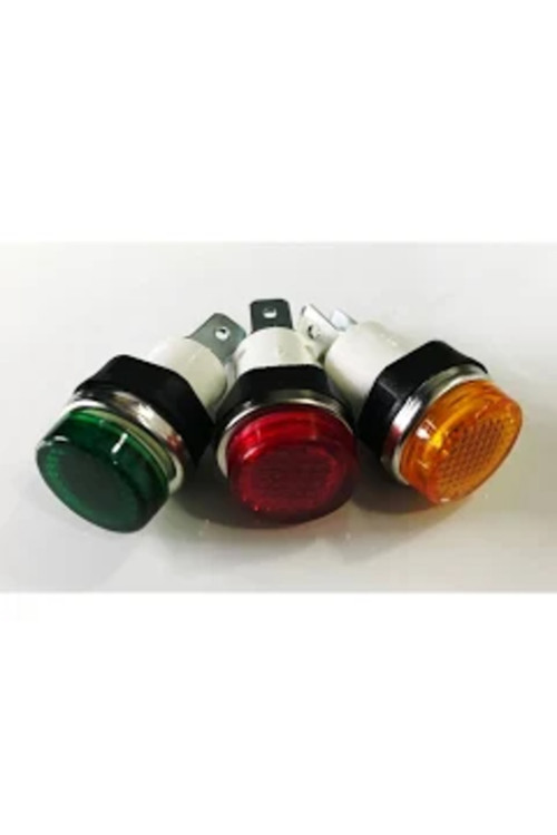 14Mm Yeşil Sinyal Lambası Soketli 220V