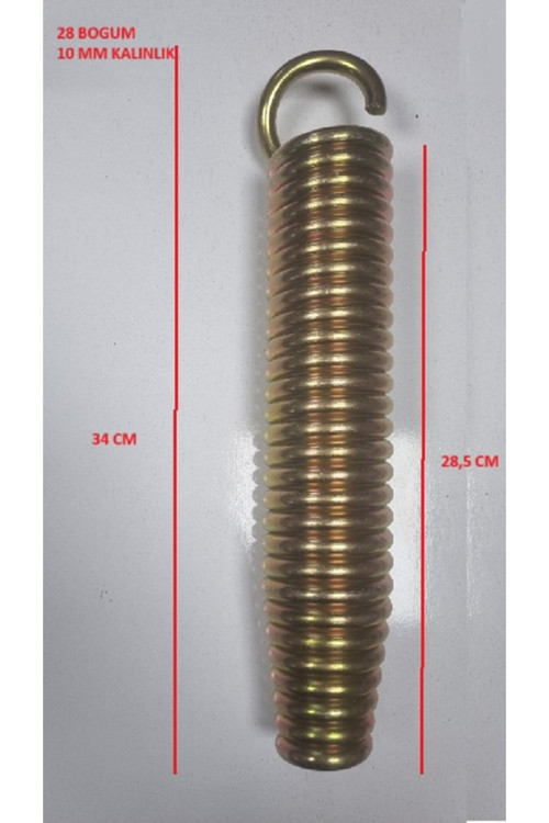 Askı Yayı Kromlüks 10Mm (50-60Kğ 28,5Cm 28 Boğum)