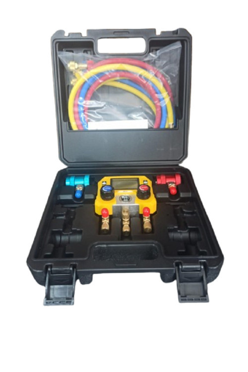 Lx-Manifold Dijital İkili Gaz Saati Sarı Mg-10B Hortumlu (Kutulu)