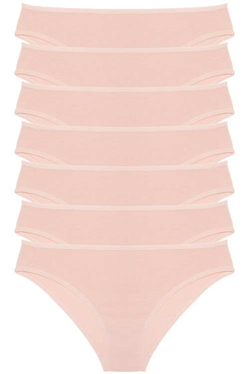 Kadın Külot 7 Li Paket Likralı Ten