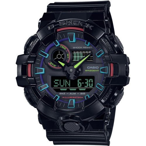 G-Shock GA-700RGB-1ADR Erkek Kol Saati