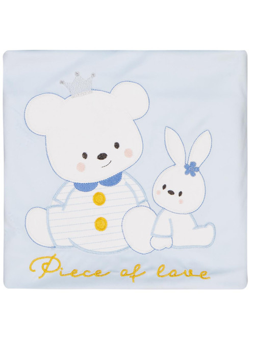 Tavşanlı Ayı Battaniye - Mavi Standart