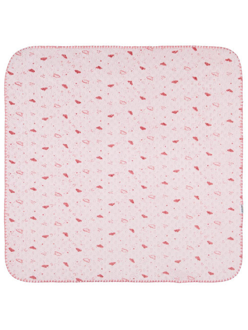 Minidamla Desenli Oyalı Battaniye - Pembe Standart