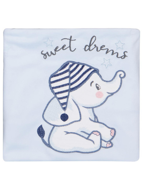 Filli Nakış Battaniye - Mavi Standart