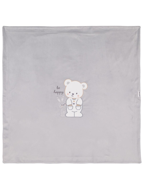 Tavşanlı Ayı Battaniye - Gri Standart