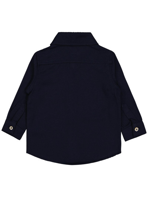 Dinozor Nakışlı 6-18 Ay Gömlek - Lacivert 18-24 Ay