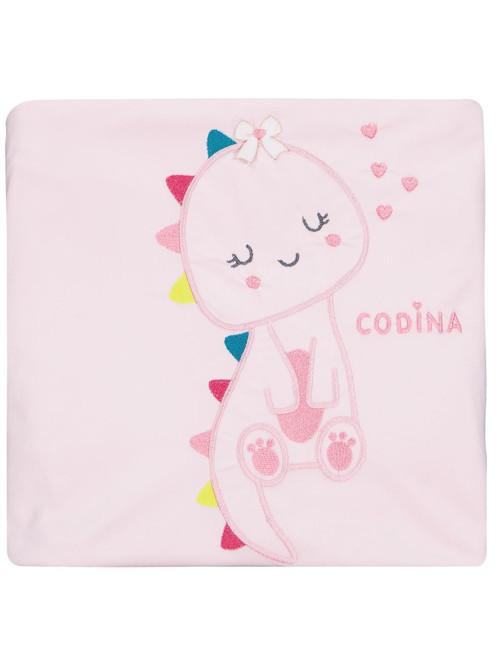 Zürafa Nakış Battaniye - Pembe Standart