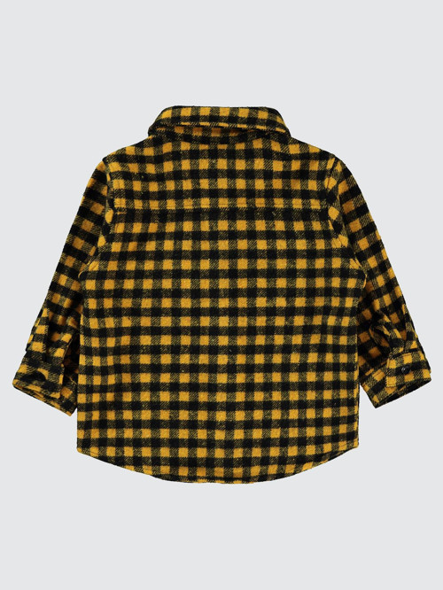 Kareli Oduncu 6-18 Ay Gömlek - Hardal 12-18 Ay