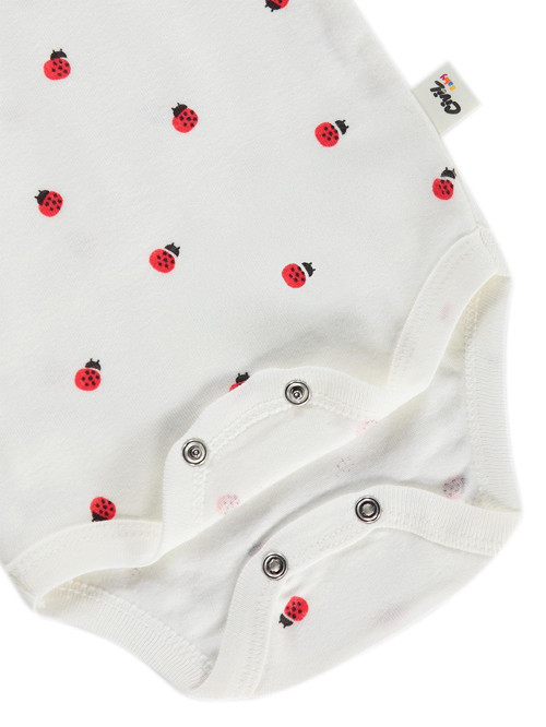 Uğur Böceği Empirme 0-48 Ay Çıtçıtlı Badi - Ekru 2-3 Yaş