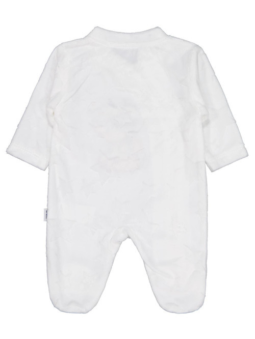 Minidamla Filli Nakış Fermuarlı 1-6 Ay Tulum - Ekru 6-9 Ay