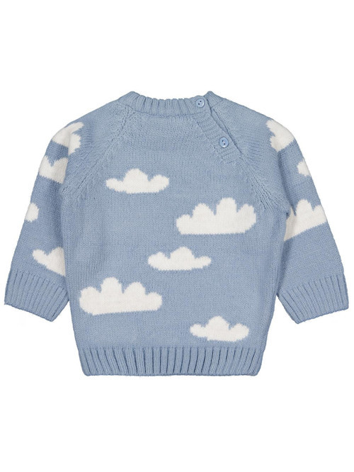 Cloud Örgü 6-18 Ay Kazak - Mavi 6-9 Ay