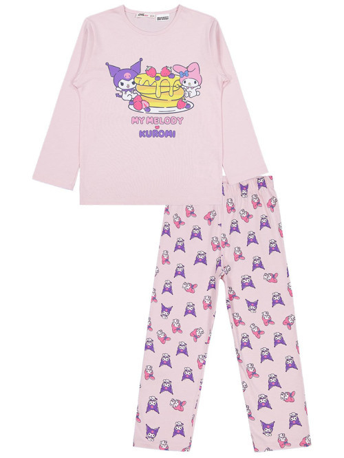 10-13 Yaş Pijama Takımı - Pembe 13-14 Yaş