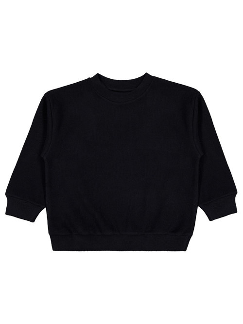 Basic Selanik 2-5 Yaş Sweatshirt - Siyah 3-4 Yaş