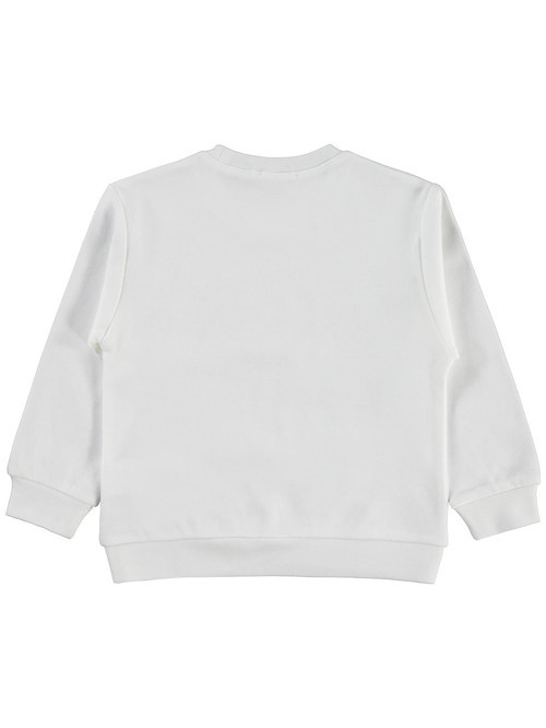 Wonderful Life Baskılı 2-5 Yaş Sweatshirt - Ekru 2-3 Yaş