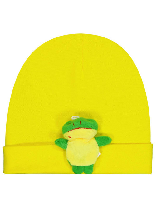 Küçük Oyuncaklı Bebe Şapka Bere ve Setler - Sarı Standart