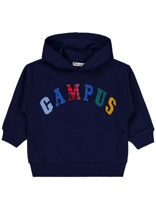 Campus Nakışlı 2-5 Yaş Sweatshirt - Lacivert 3-4 Yaş