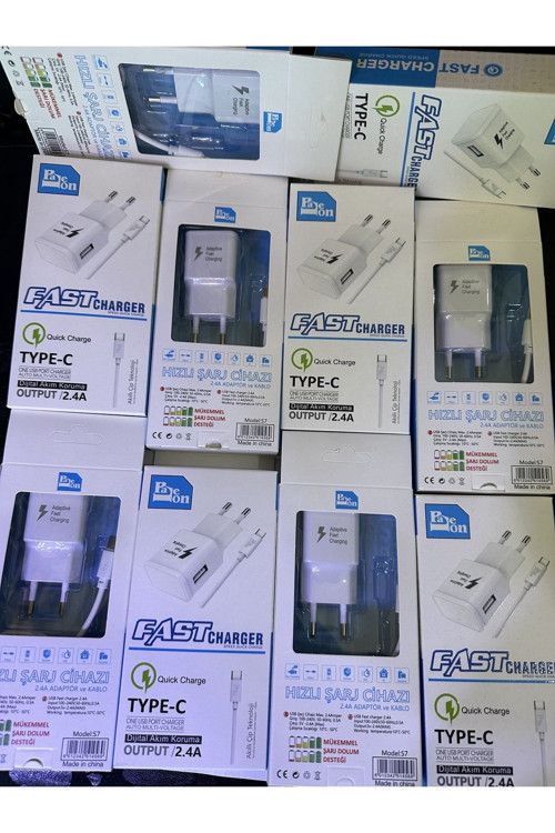 Paleon Type-C Hızlı Şarz Adaptör+Usb Kablo 4