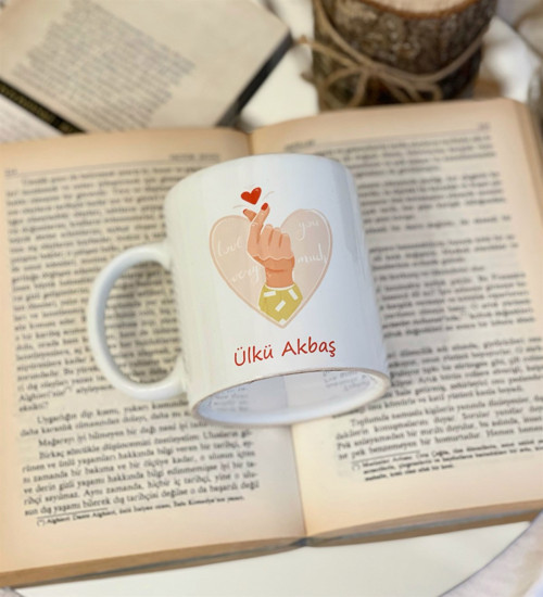 Kişiye Özel Sonsuz Sevgi Tasarımlı Kupa