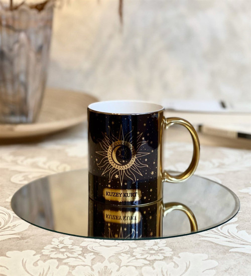 Kişiye Özel Tarot Tasarımlı Gold Kupa