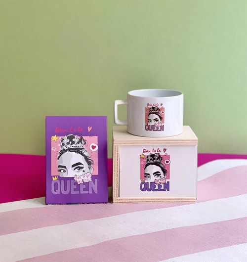 Pink Queen Mini Fotoğraf Albümü ve Kutulu Kupa