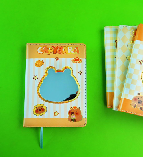 Capybara Ayna Kapaklı Defter