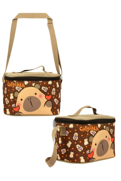 Capybara Termal Beslenme Çantası Kahverengi 23 × 15 × 16